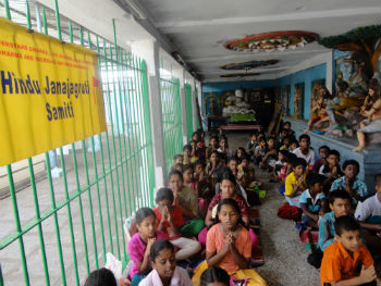 Children doing Naamjap